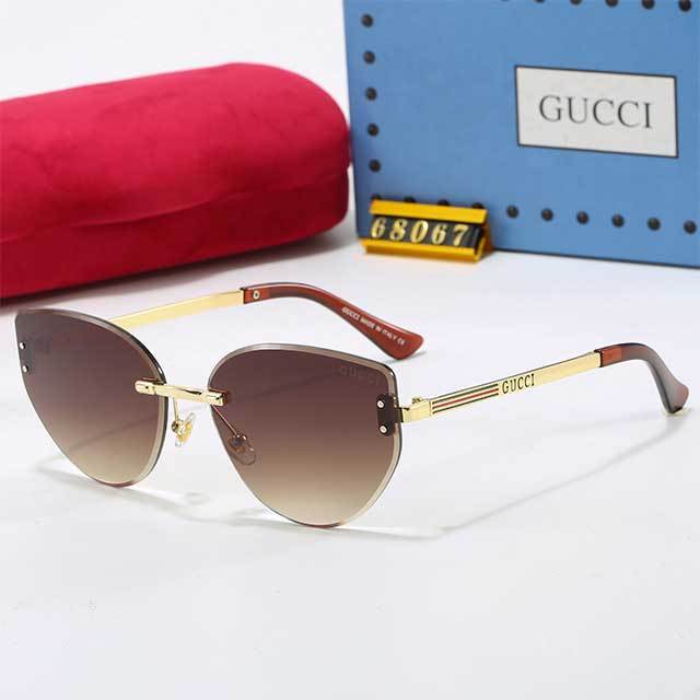 Cat Eye Shape Frameless Unisex Glasses