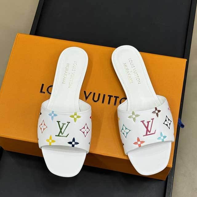 Fashion Leather Women Beach Slides