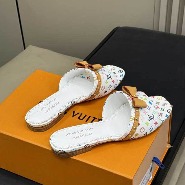 Fashion Leather Women Beach Slides