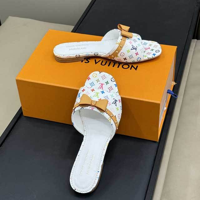 Fashion Leather Women Beach Slides