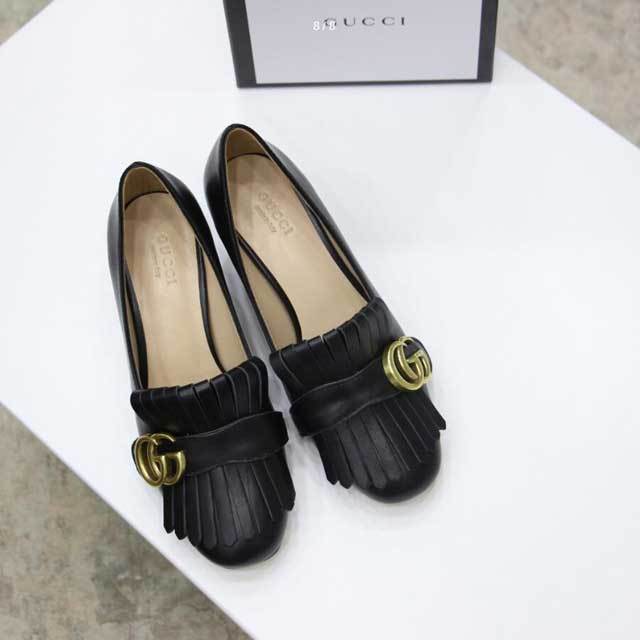 Fashion Women Tassel Chunky Pumps Shoes