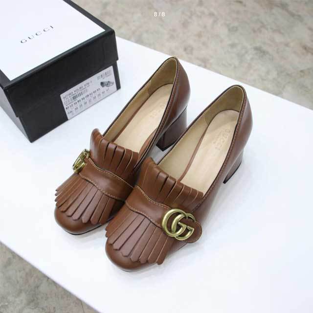 Fashion Women Tassel Chunky Pumps Shoes
