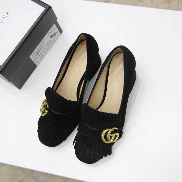 Fashion Women Tassel Chunky Pumps Shoes