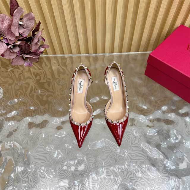 Pointed Toe Rivets Sexy High Heels