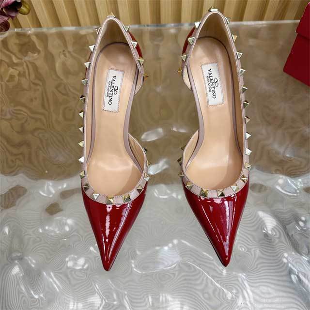 Pointed Toe Rivets Sexy High Heels