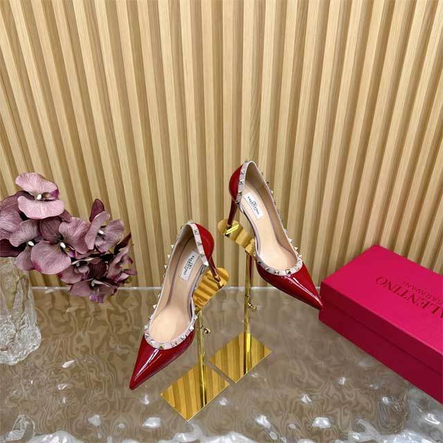 Pointed Toe Rivets Sexy High Heels
