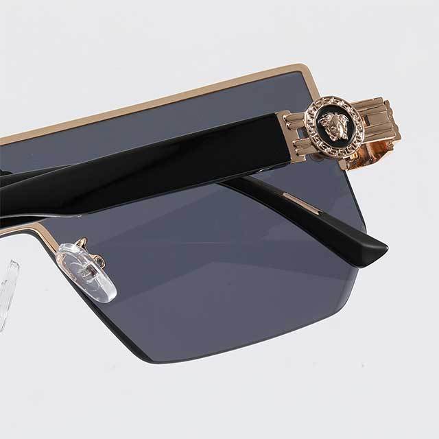 Oversize Frameless Vintage Style Sunglasses