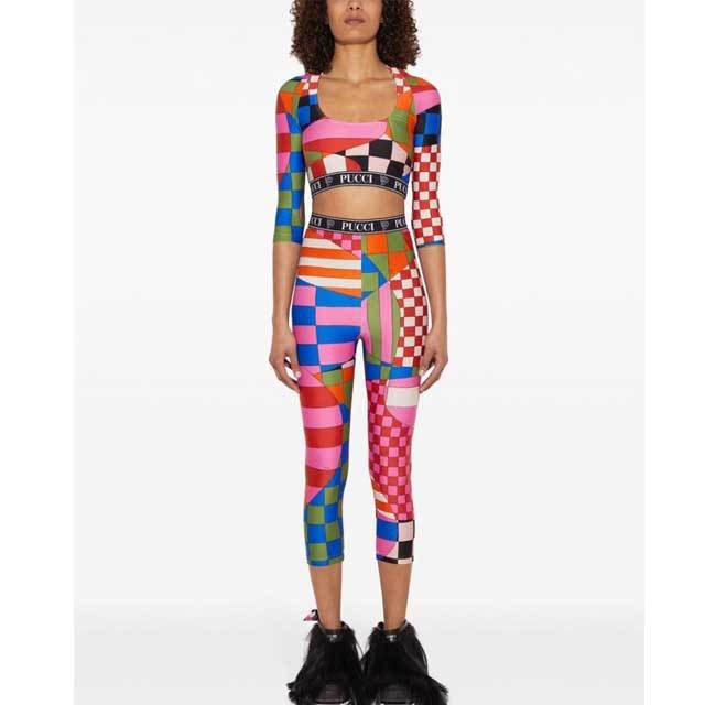 Printed Long Sleeve Skinny Jogging Suit