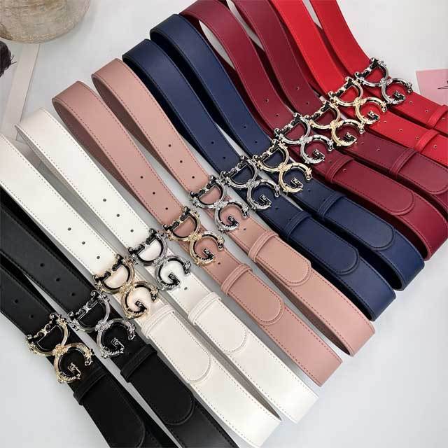 Metal Logo Leather Fashion Men Belt