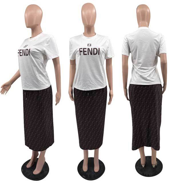 Printed Fashion Women Skirt Set