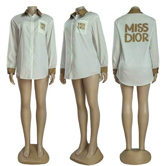 Long Sleeve Women Casual Summer Shirt