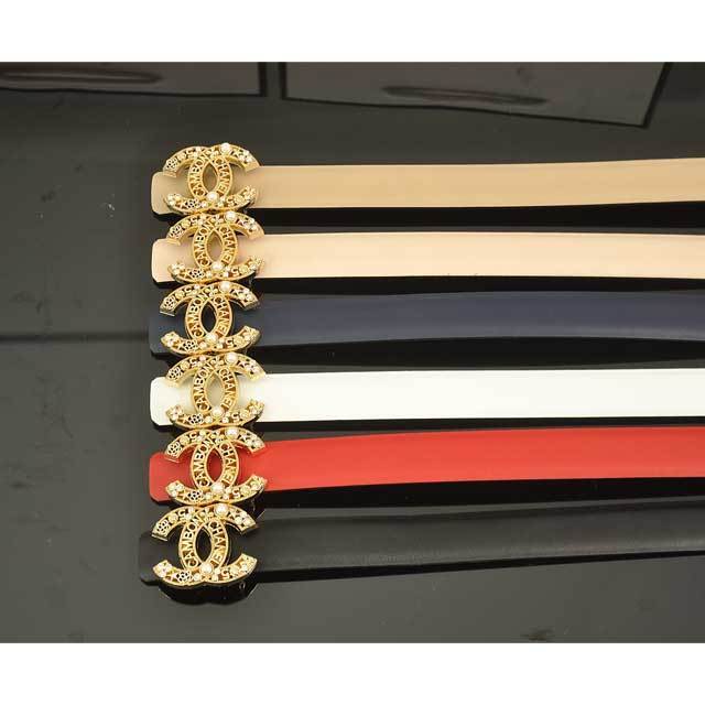 Pearl Embellished Leather Fashion Belt