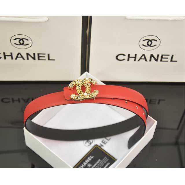 Pearl Embellished Leather Fashion Belt