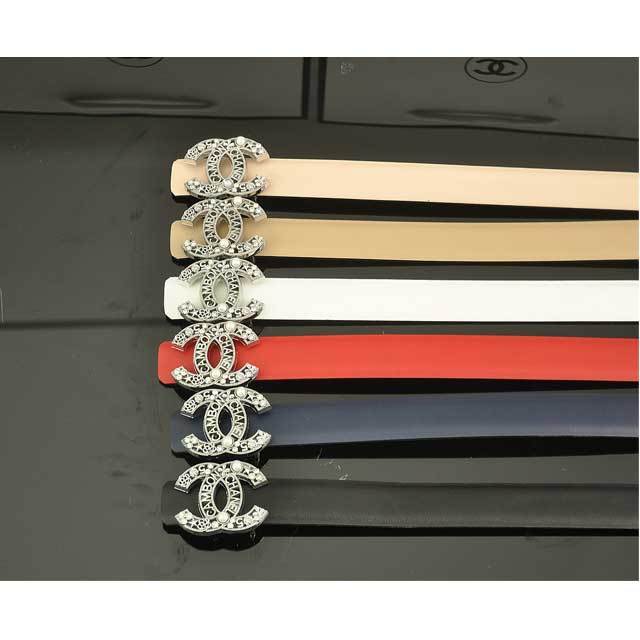 Pearl Embellished Leather Fashion Belt