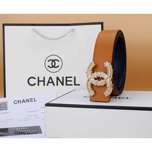 Pearl Fashion Leather Adult Belt