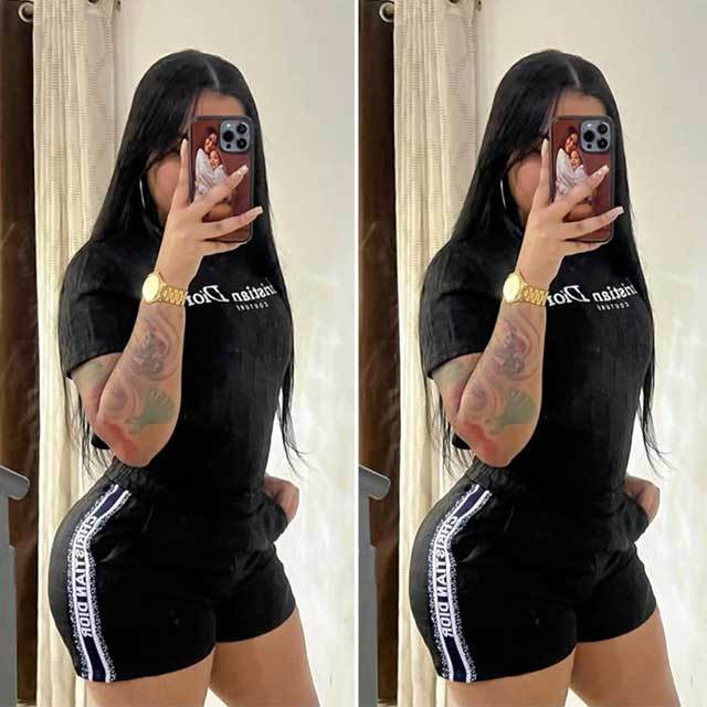 Fashion Embroidery Jacquard Women Short Set