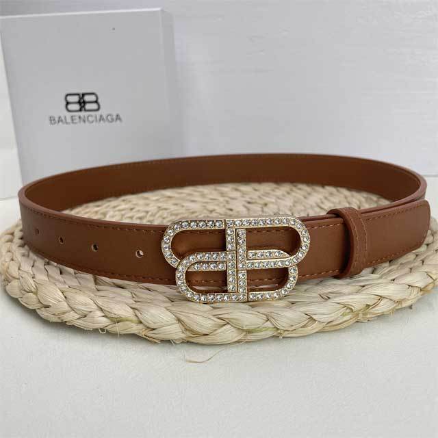 Rhinestones Fashion Leather Adults Belt