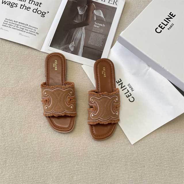 Denim Tassel Fashion Beach Slides
