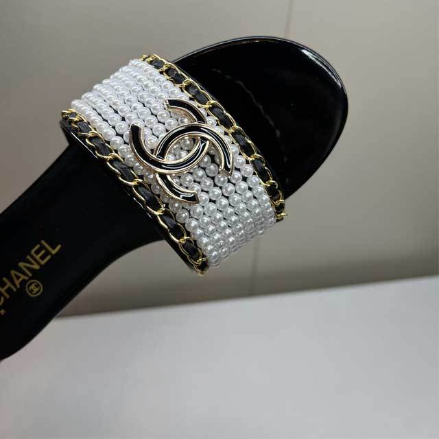 Pearl Fashion Women Flat Slides