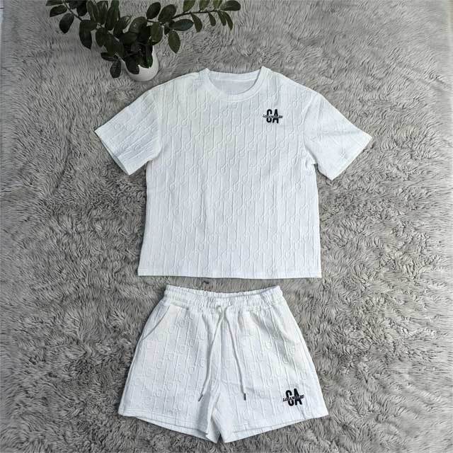Fashion Embroidery Casual Short Set