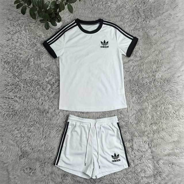 Fashion Striped Sport Short Set