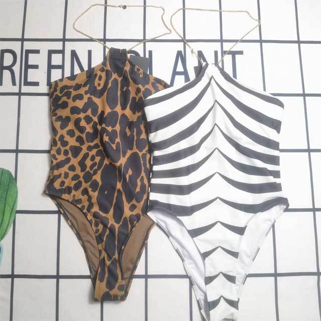 Chain Halter Sexy Women One Piece