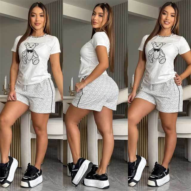 Embroidery Fashion Women Two Piece Set
