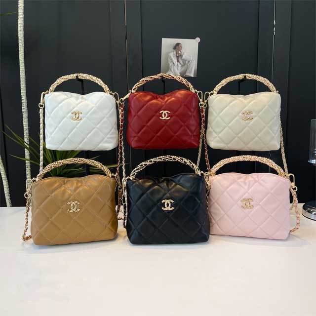 Chained Leather Fashion Crossbody Bag