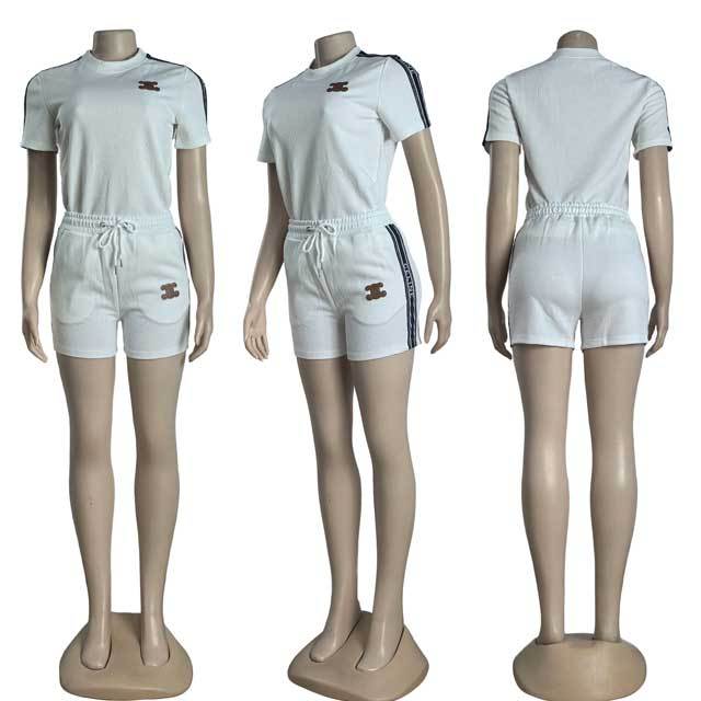 Fashion Jacquard Women Short Set