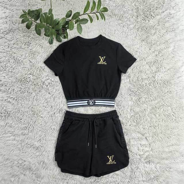 Fashion Striped Casual Short Set