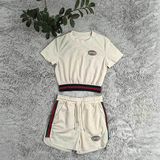 Fashion Striped Casual Short Set