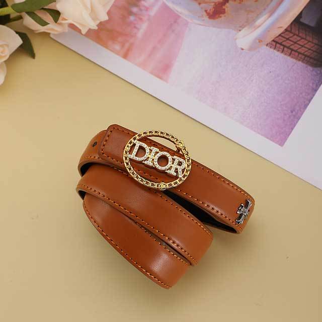 Rhinestones Hollow Out Leather Fashion Belt