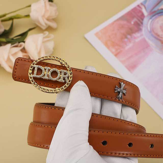 Rhinestones Hollow Out Leather Fashion Belt