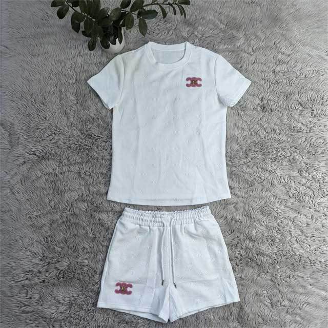 Fashion Logo Jacquard Sport Short Set