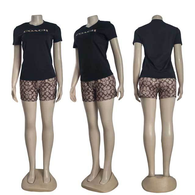 Printed Fashion Sport Short Set
