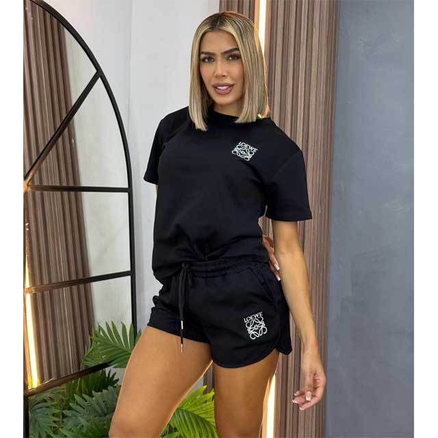 Embroidery Casual Two Piece Set