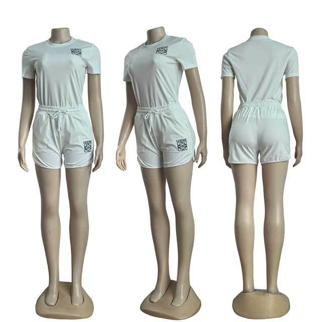 Embroidery Casual Two Piece Set