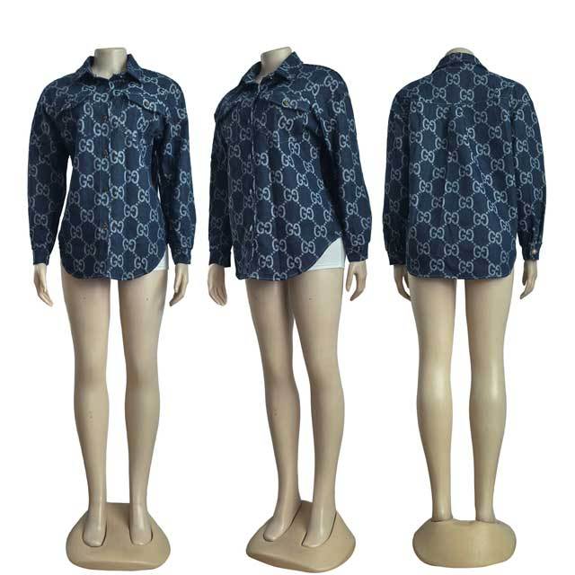 Fashion Printed Women Denim Jacket