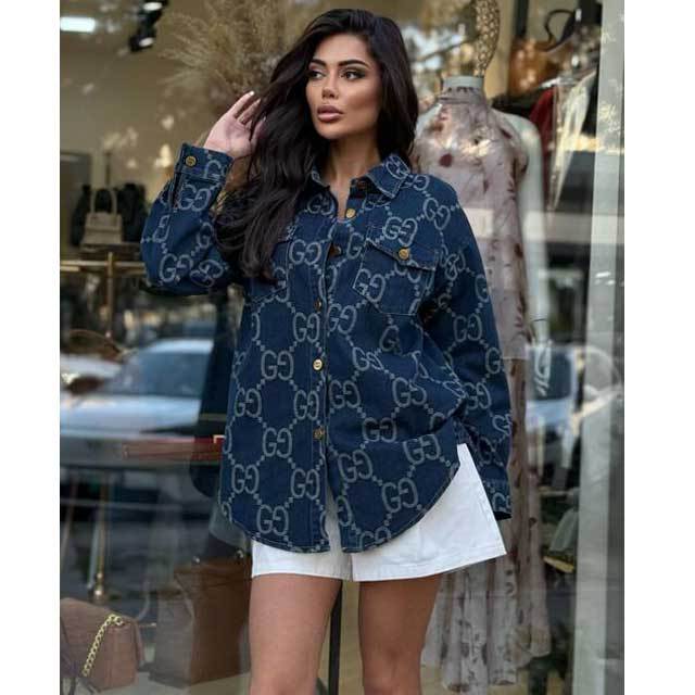 Fashion Printed Women Denim Jacket