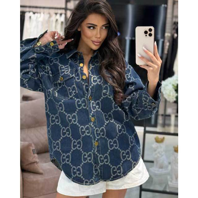 Fashion Printed Women Denim Jacket