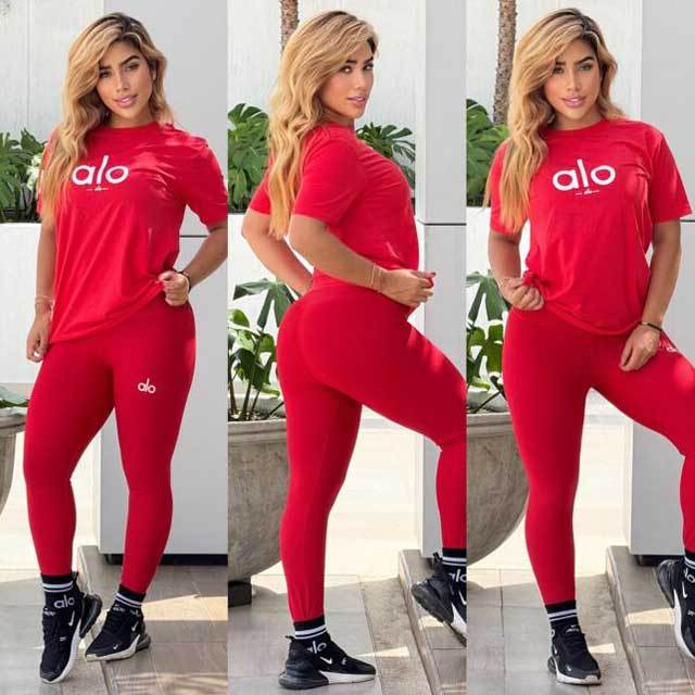 Fashion Women Short Sleeve Jogging Suit