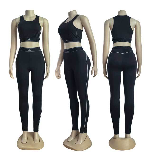 High Waist Skinny Yoga Pants Suit