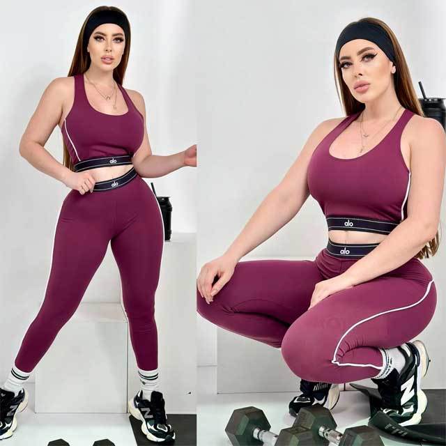 High Waist Skinny Yoga Pants Suit