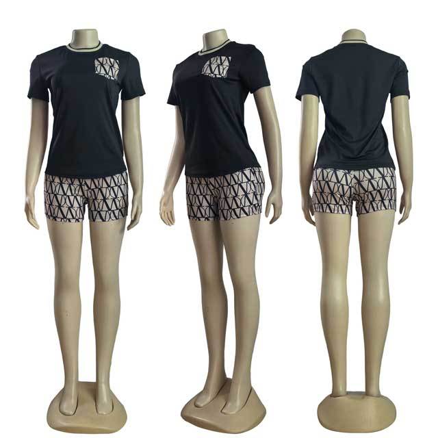 Printed Fashion Women Two Piece Set