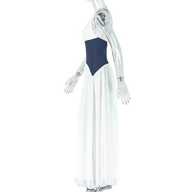 Halter Plunging V Neck Backless Slim Waist Maxi Dress