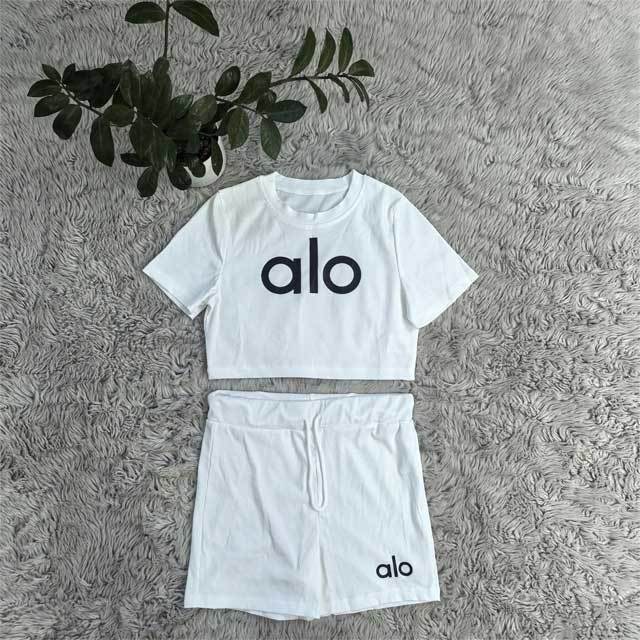 Letter Print Sport Summer Short Set