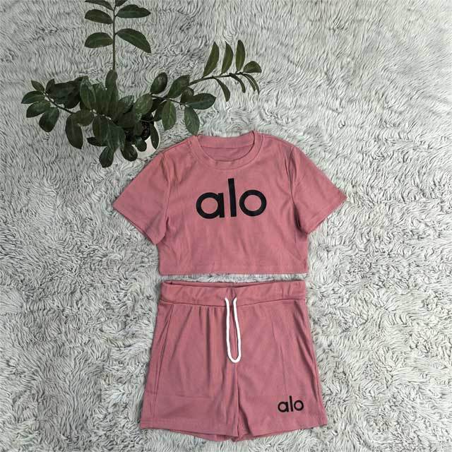 Letter Print Sport Summer Short Set