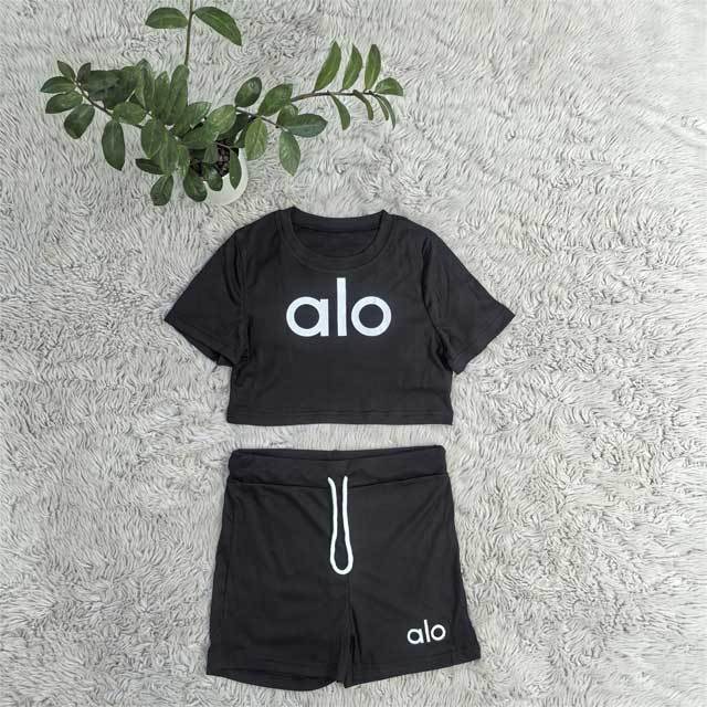 Letter Print Sport Summer Short Set