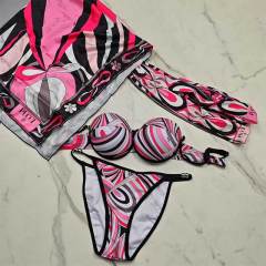 Pink scarf & headscarf set