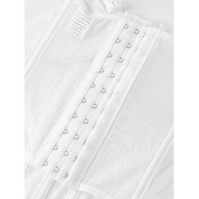 Adjustable Straps See Through Lace Corset Top